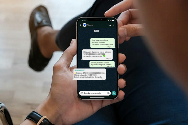 Notificaciones judiciales por WhatsApp con Wabog en Colombia
